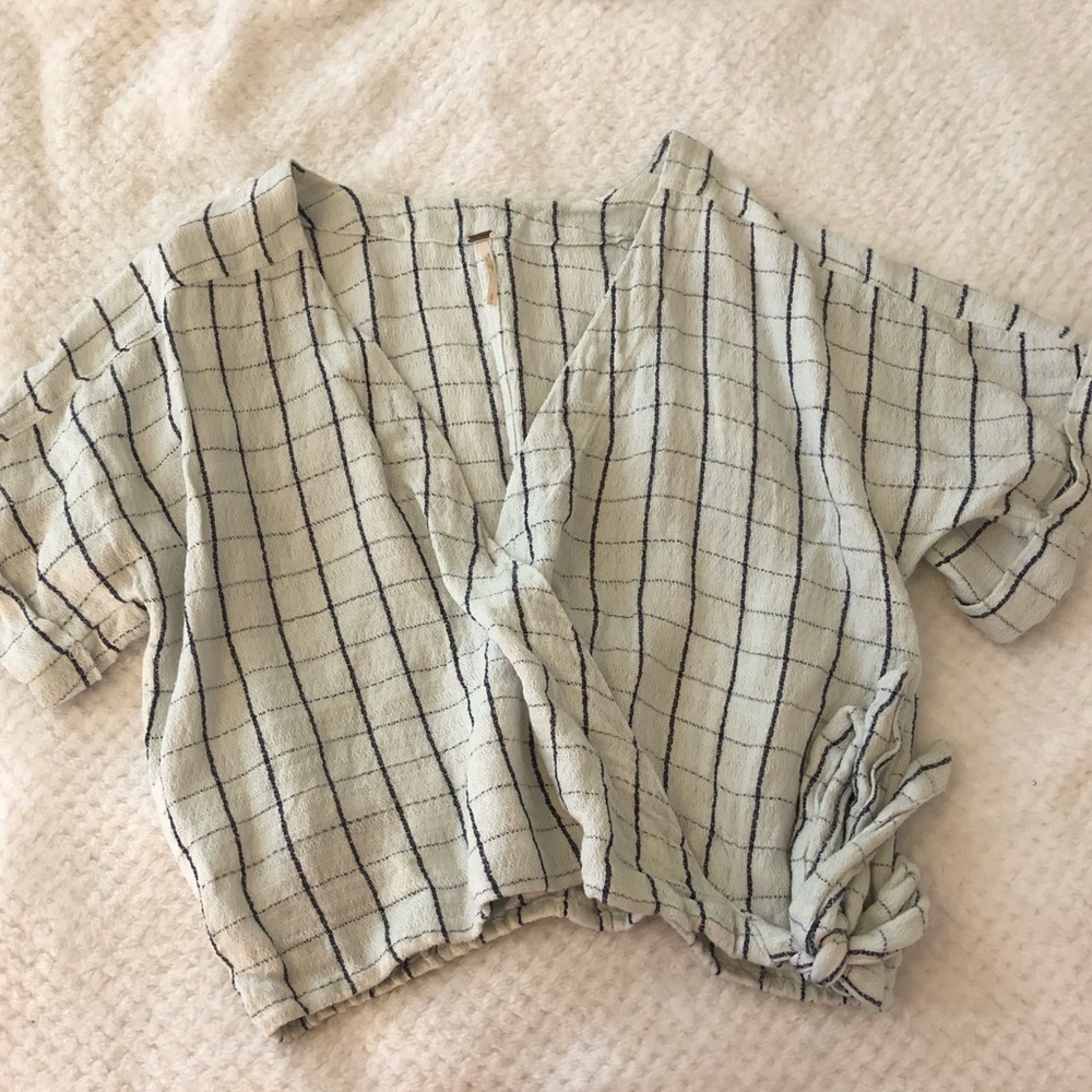 Free People Checked Top